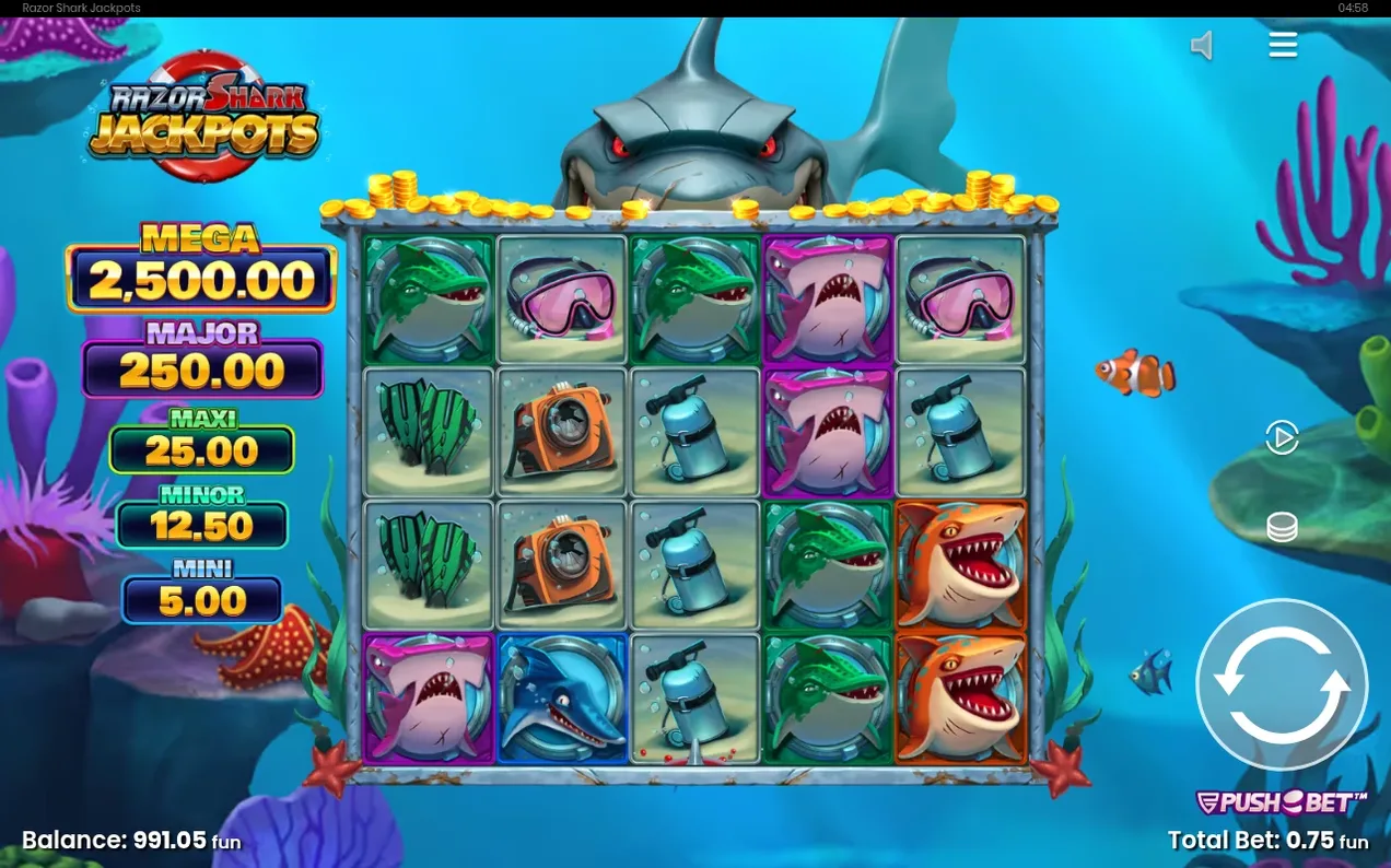 Razor Shark Jackpots